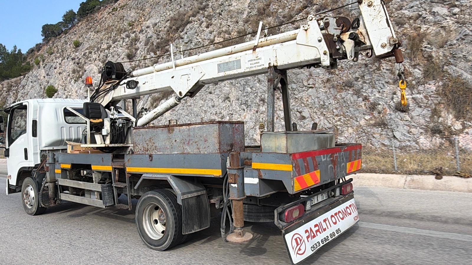 AYTEKİN vinçli aracının kuyu sahasındaki kaldırma operasyonu